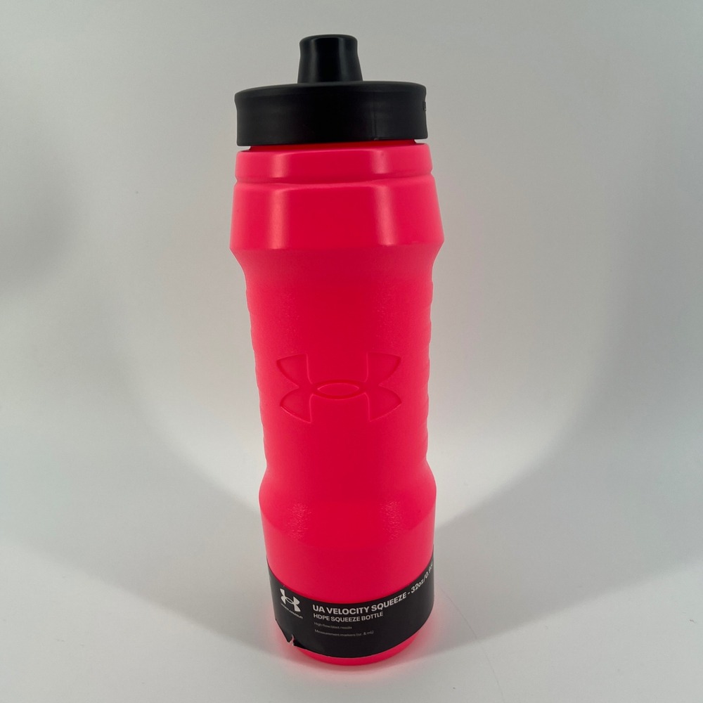 Under Armour UA Velocity Squeeze Water Bottle 32oz Cerise‎ Pink